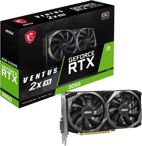placa de video nv rtx3050 8gb gddr6 128b ventus 2x xs oc msi 912-v809-4266