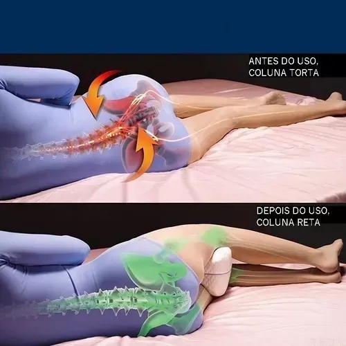 Travesseiro Ortopédico Pernas Almofada P Dormir Lavável