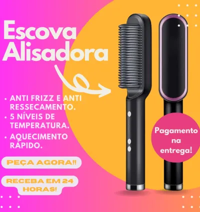 Escova Alisadora 3 em 1 6