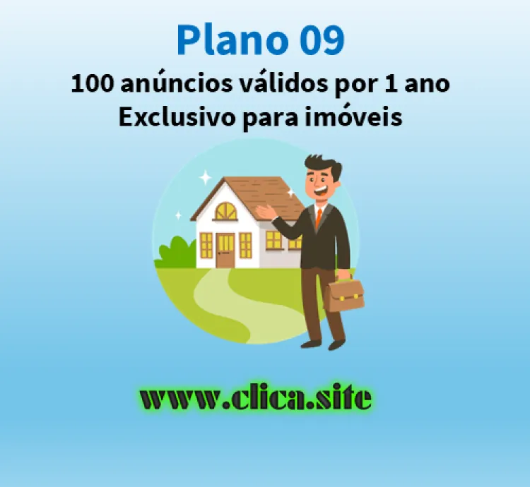 Plano 09 - 100 anúncios para imóveis