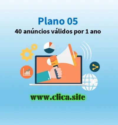 Plano 05 - 40 anúncios válidos por 1 ano